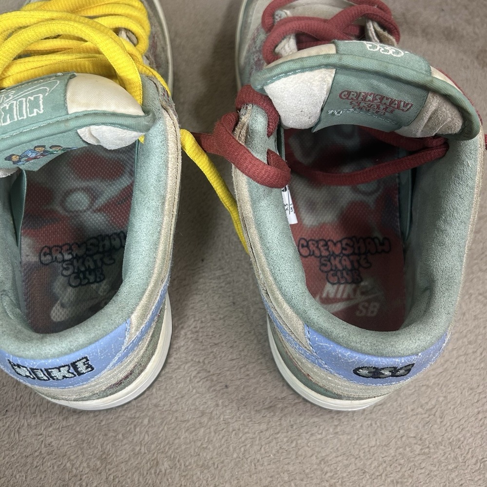 Nike SB Dunk Low Crenshaw Skate Club FN4193-100 Size 5.5M / 7W - Picture 7 of 16